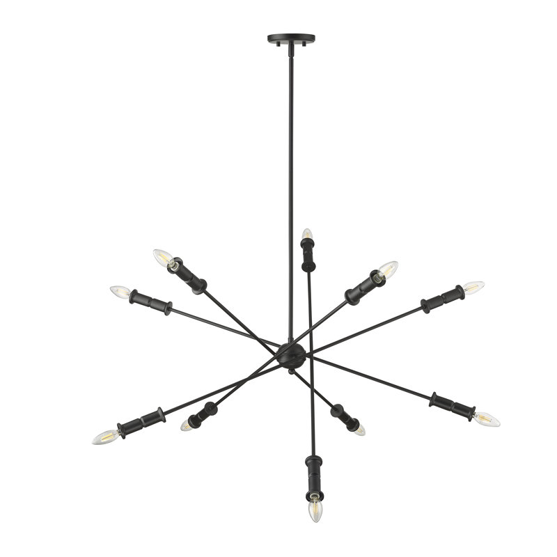 Potiss 10 - Light 41" Wide Sputnik Modern Linear Chandelier