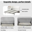 Lit avec tablette pour la chambre à coucher - Design moderne pratique et peu encombrant