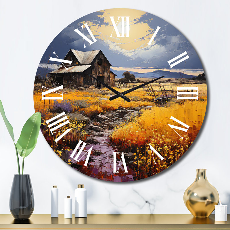 Horloge murale en métal, Grand