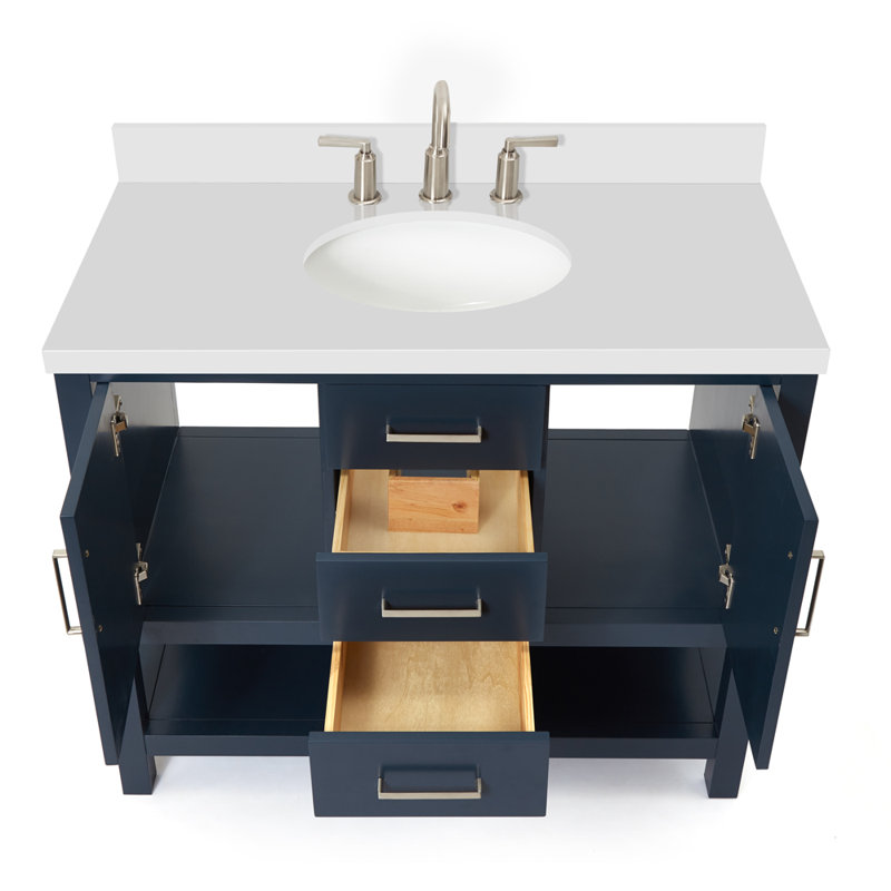 Bayhill 43'' W Single Vanity, Midnight Blue