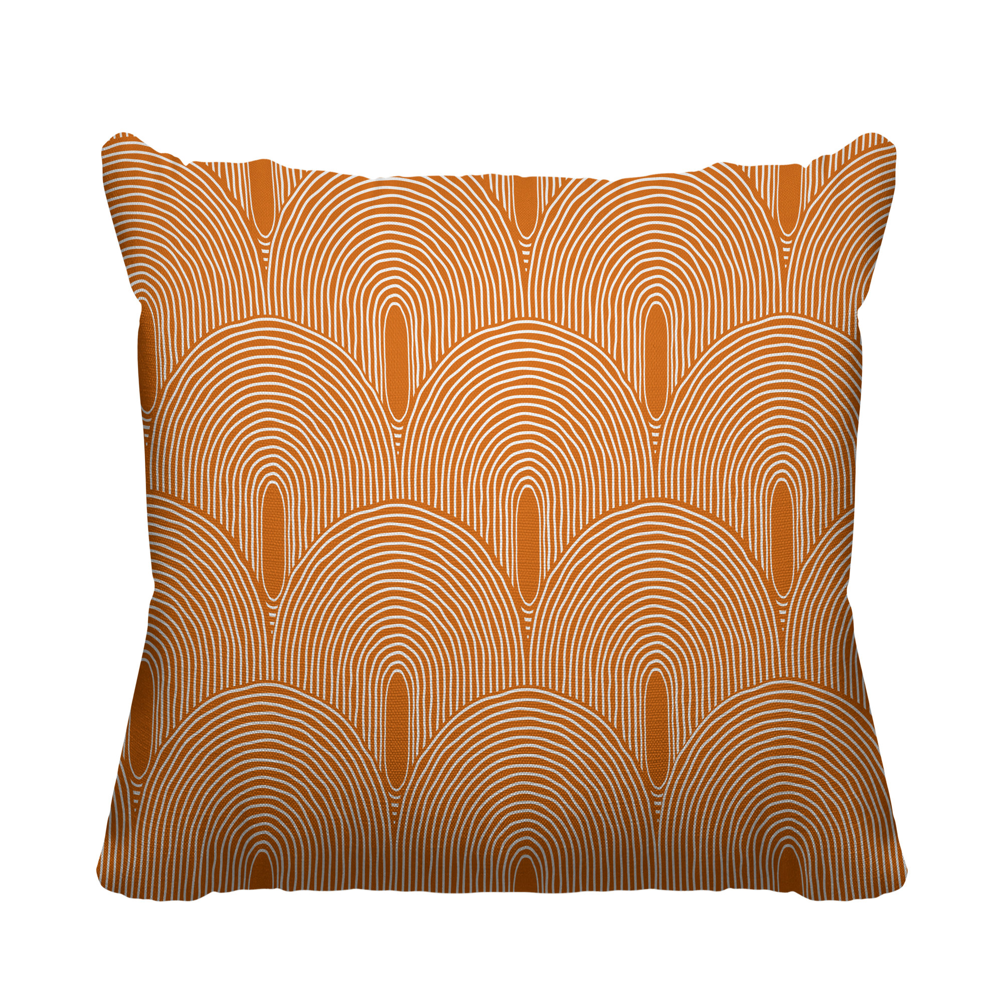 Limpo Indoor/Outdoor Throw Pillow, 16" x 16", Orange