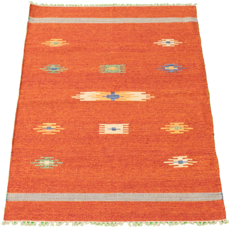 Iron Acton Wool Geometric Indoor Rug, Rectangle 4' x 5'9"