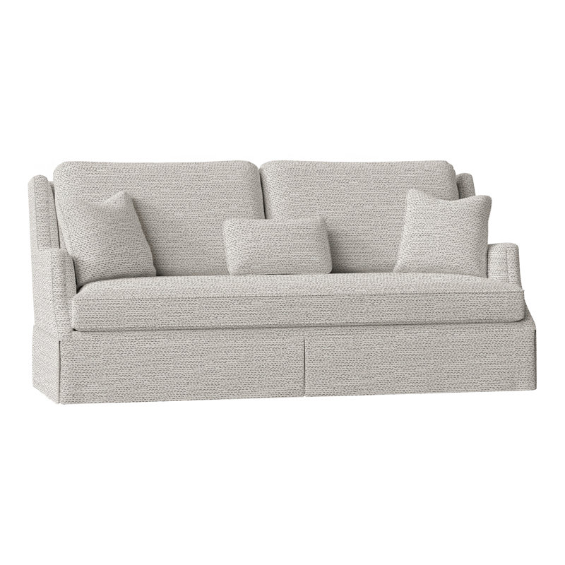 Savannah 87.5" Chenille Round Arm Sofa with Reversible Cushions, Perigold Arigato Balsamic