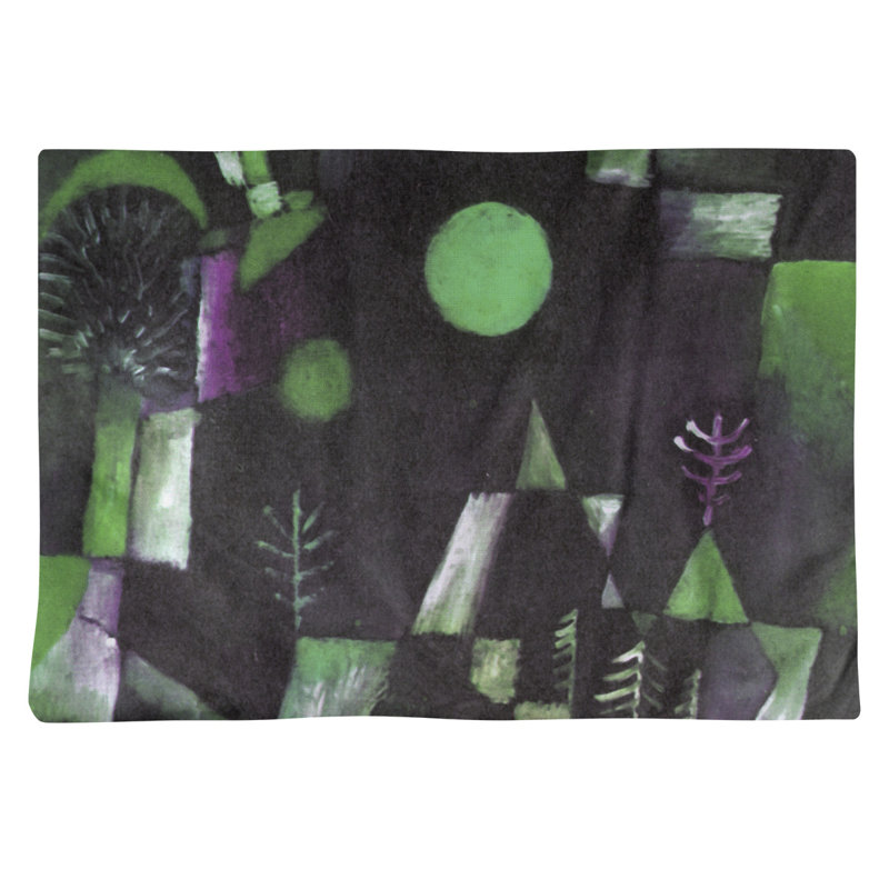 Récapitulatif 18 po full moon Paul Klee, Vert, Polyester sergé