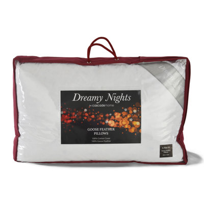 Goose Feather and Down 48 x 74cm Plush Support Pillow