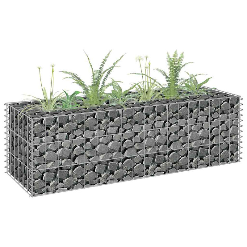 Jardinière surélevée Gabion, H 11,8 po x l 35,4 po x P 11,8 po