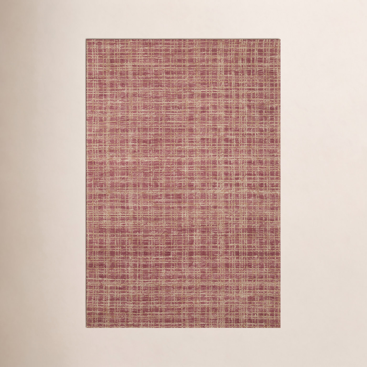 Chris Loves Julia x Loloi Polly Berry Natural Rug, Rectangle 7'9" x 9'9"