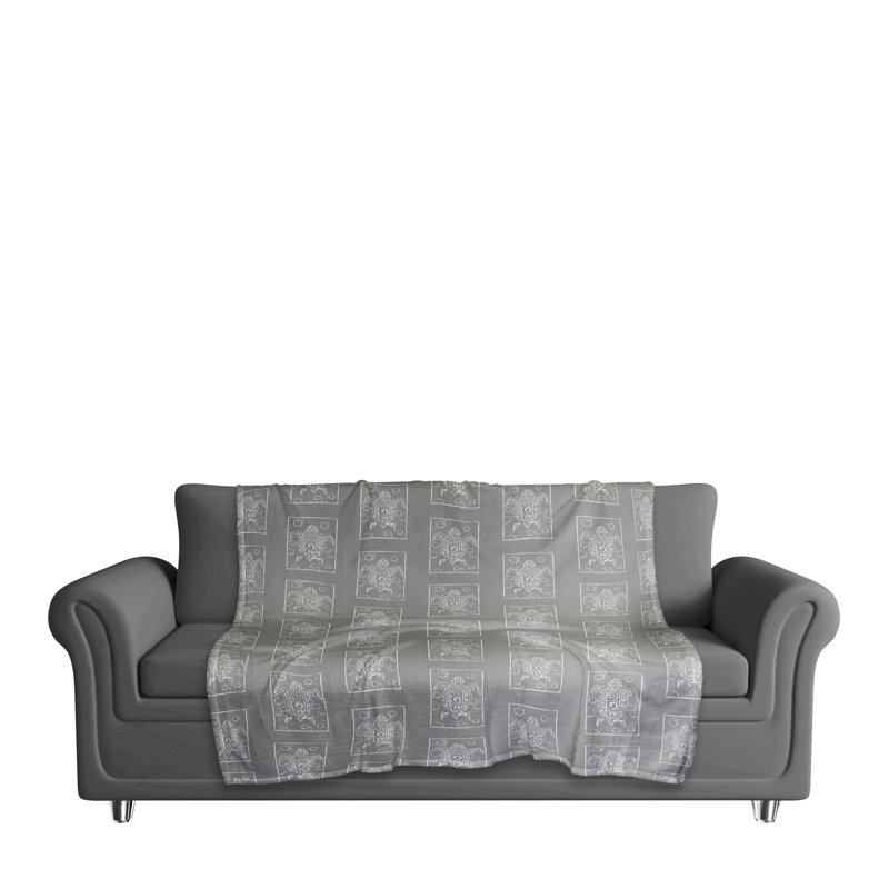 Hand Woven Throw Blanket, Gray