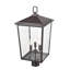 Lampadaire d'extérieur simple à 3 lumières 23 po Messerly-1907688740