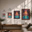 Sunset Paradise Tropical - Framed Print-690067389-690067387