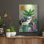 Red Barrel Studio® «Collage With Dog And Plant» par Holly McGee, art mural en métal-1116131187