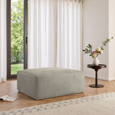 40.12cm Wide Rectangle Solid Colour Ottoman