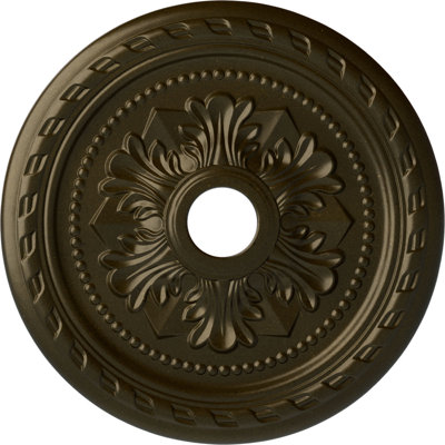Médaillon de plafond palmetto 23 5/8 po x P 3 5/8 po x P 1 5/8 po (convient aux auvents jusqu'à 3 5/8 po)