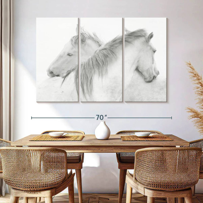 Stas Horses, 42" H x 65" W