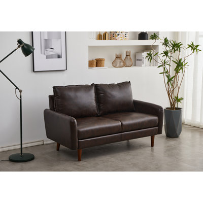 Upholstered 58.9 " Silk Loveseat