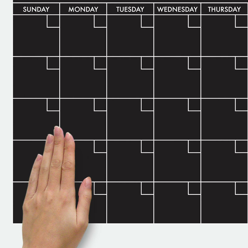 Adhésif décoratif calendrier craie