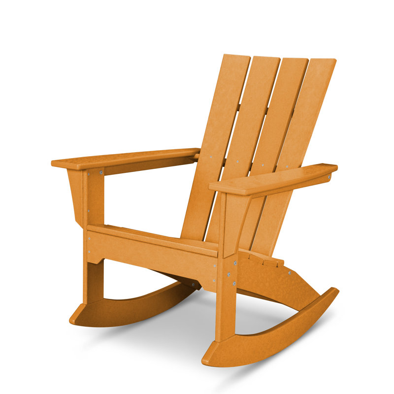 Chaise berçante POLYWOOD Quattro Adirondack, Tangerine