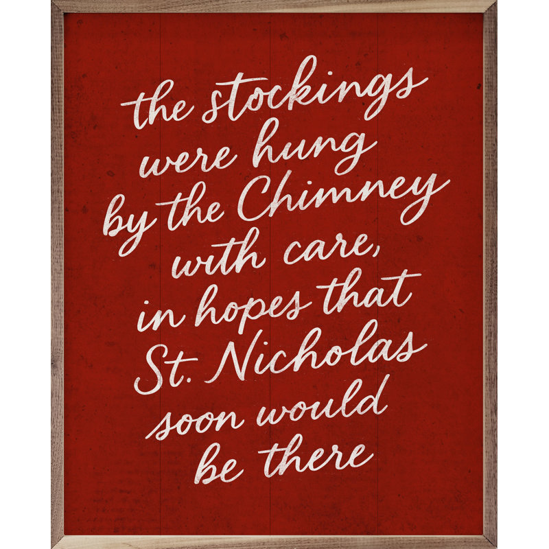 The Stockings Were Hung, H 40 po x l 32 po