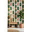 Papier peint floral, formes botaniques et capsules décoratives-21777414