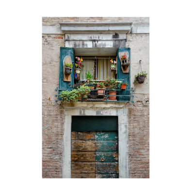 Italian Window Flowers I Modern & Contemporary