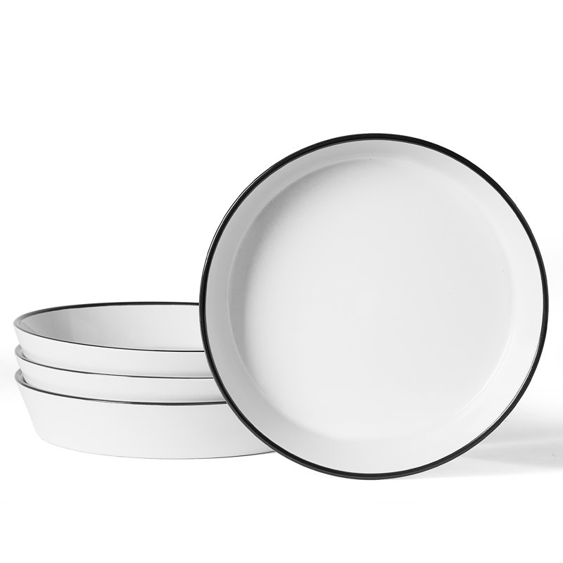 4-Piece Stoneware Pasta Bowl Set