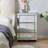 Izaeh Mirrored 3-Drawers Nightstand
