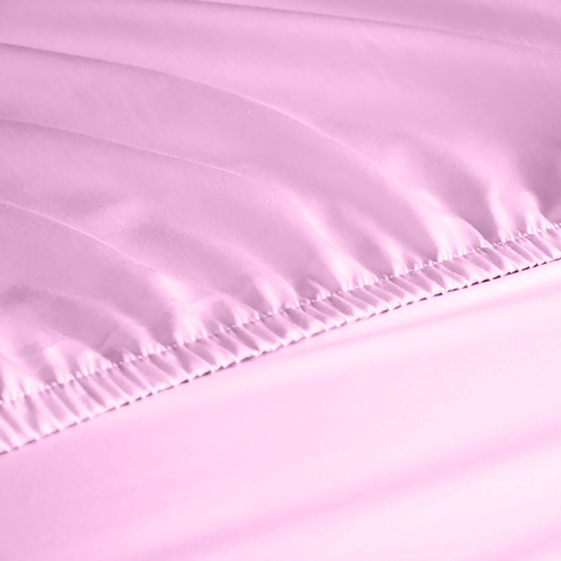 6-Piece Rayon From Bamboo Blend Sheet Set, Queen Sheet Set + 1 Fitted Sheet + 4 Pillowcases, Baby Pink