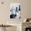 «Gray Matter Canvas», art abstrait bleu par Art Remedy-107455710-107455684