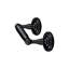 Deltana R2000-U19 Toilet Paper Holder, Double Post, R-Series in Paint Black