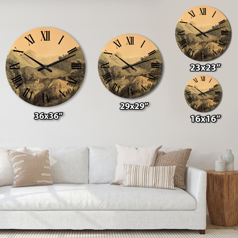 Nature of South America Old Image VI - Horloge murale traditionnelle, Petit