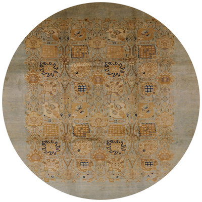 Tapis oriental gris / jaune