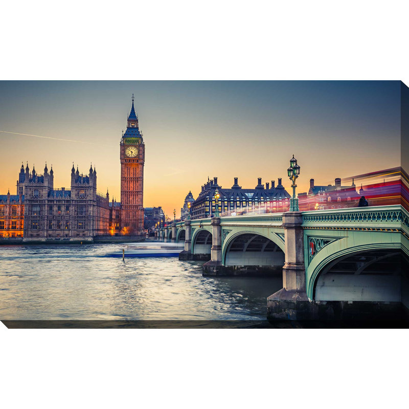 « big ben », reproduction d’impression sur toile, H 18 po x l 30 po x P 1 po