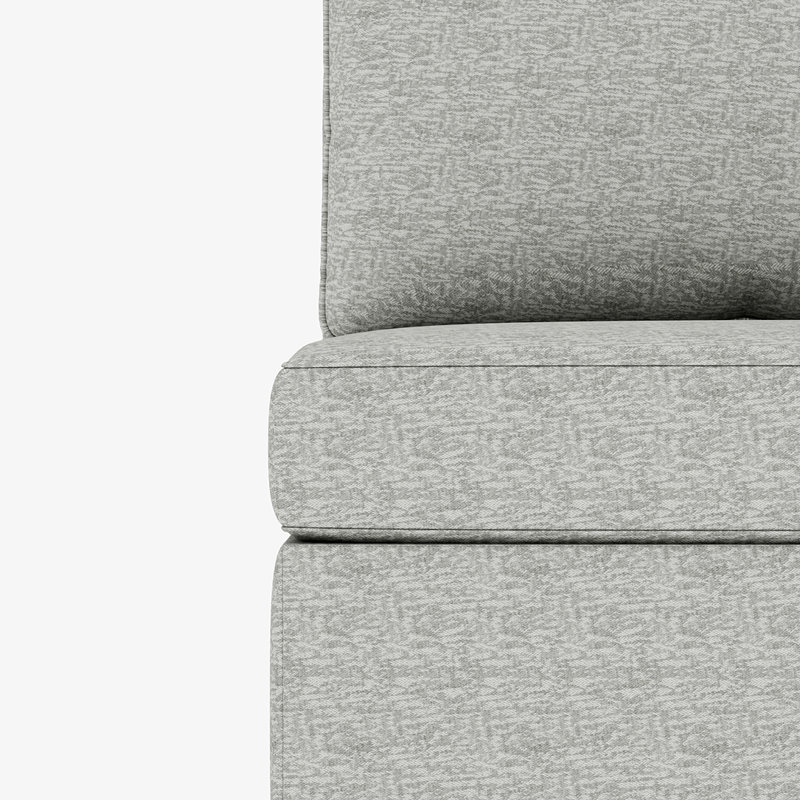 Chaise longue rembourrée Tanyia, Gris