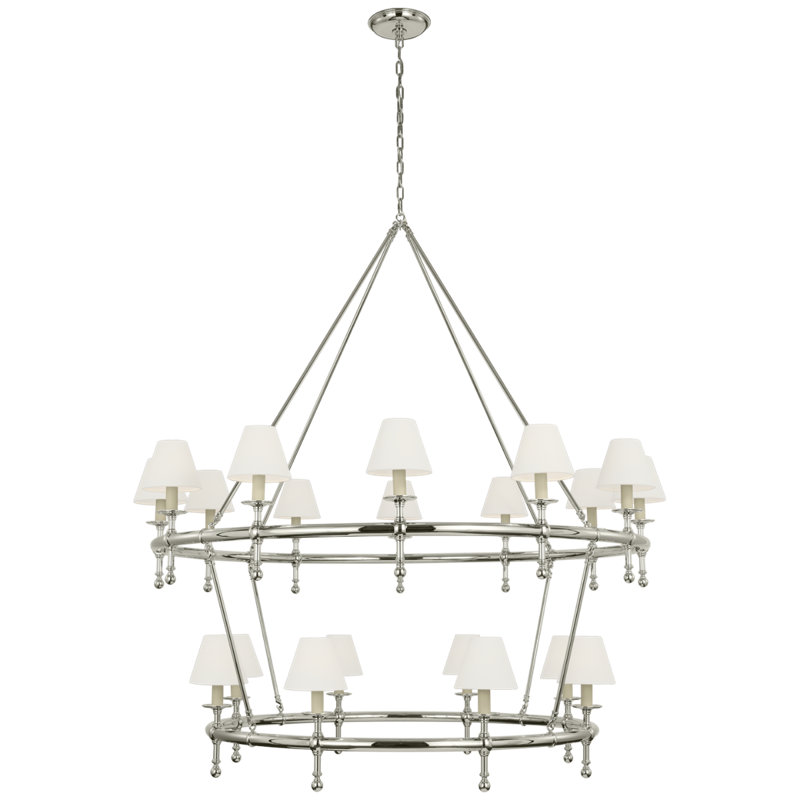 Classic 20 - Light Chandelier, Polished Nickel