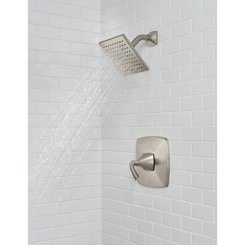 Bronson 1-Handle Thermostatic Tub and Shower Faucet, Brushed Nickel