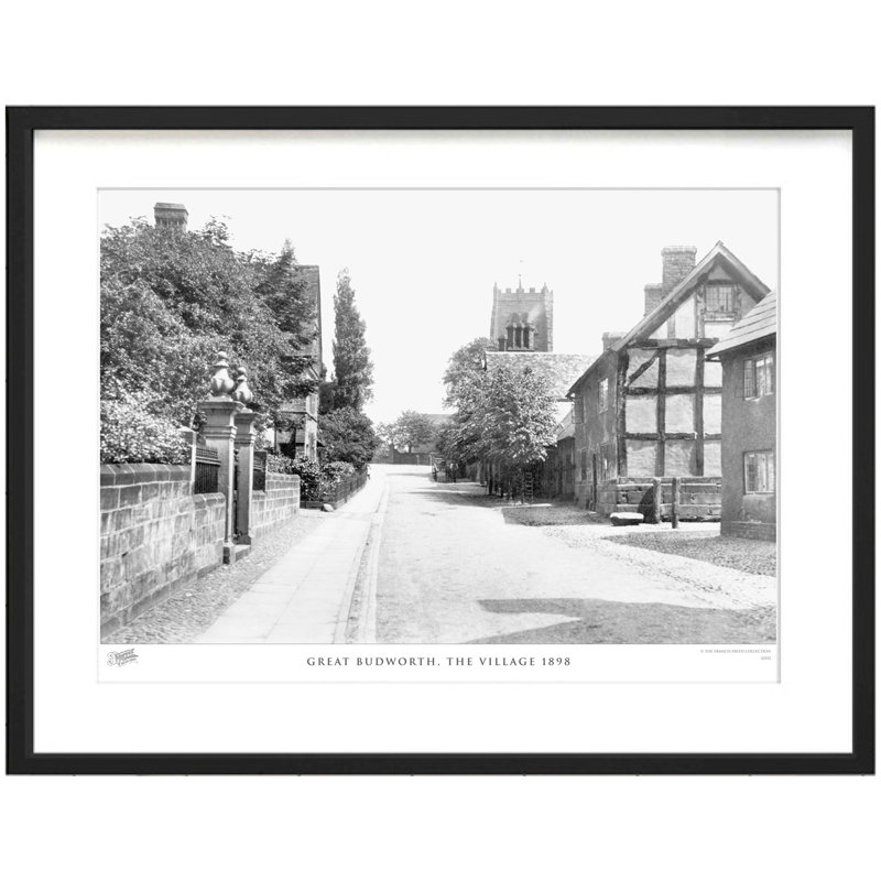 Great Budworth, The Village 1898 by Francis Frith - Single Picture Frame Print, 28cm H x 36cm W x 2.3cm D