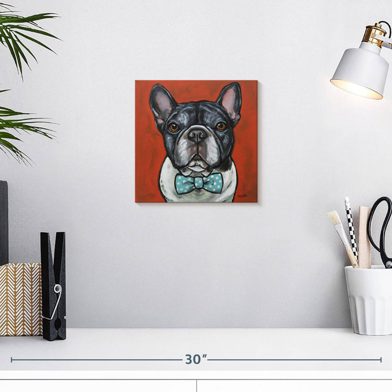 Crowle Frenchie Louie, H 10 po x l 10 po