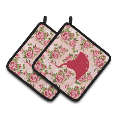 Caroline's Treasures Stingray Floral Polyester Potholder
