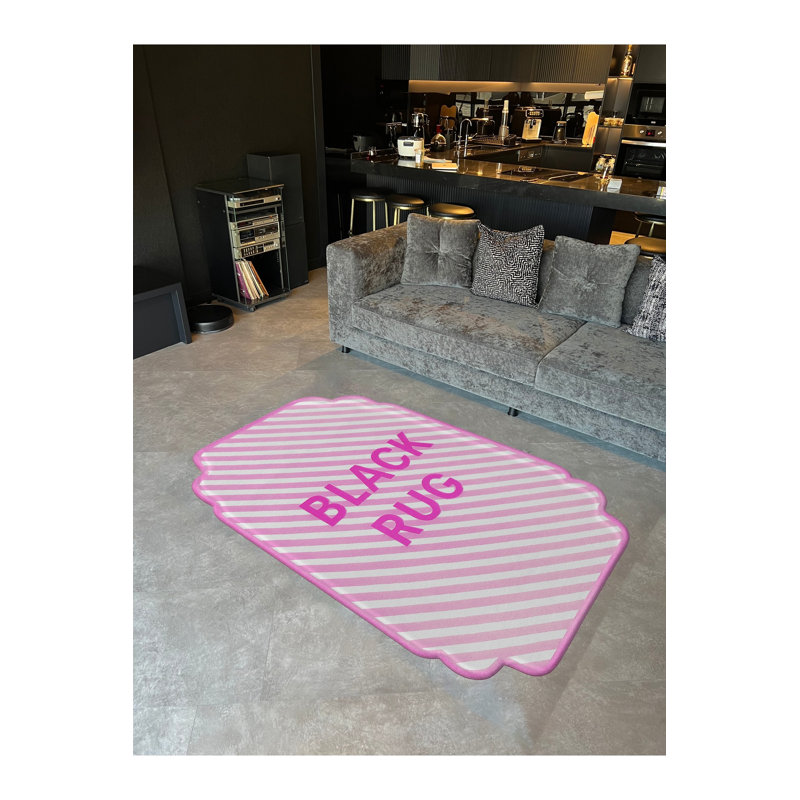 Tapis tissé à rayures crème Mosso, 3'3" x 6'7"