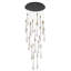 Lustre suspendu en verre 24 lumières Transitional