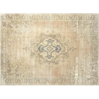 One-of-a-Kind 9'1" X 12'4" 1960s Wool Area Rug in