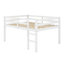 Lit mezzanine en bois avec échelle-597268897