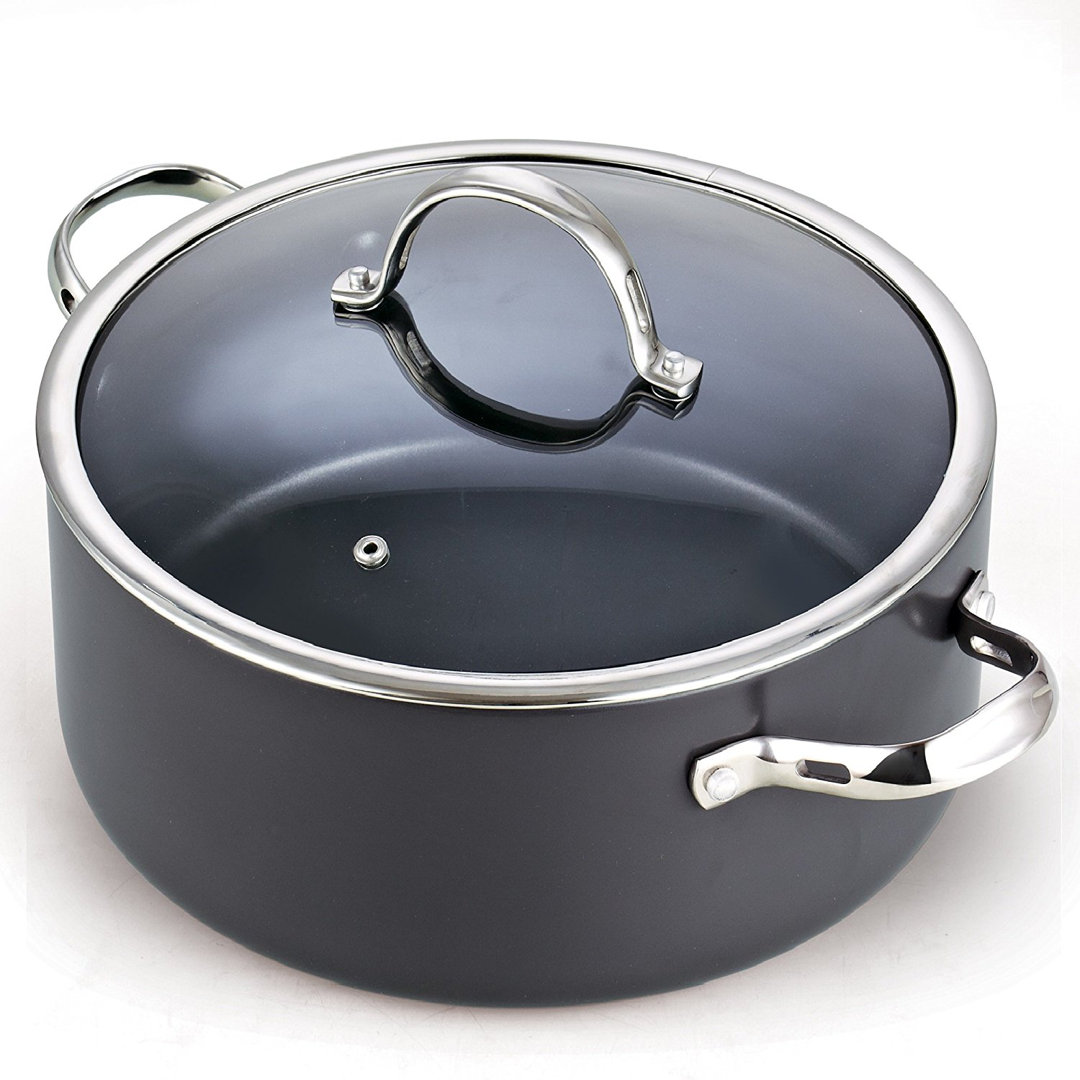 Cooks Standard Dutch Oven Casserole Classic Hard Anodized Nonstick Stockpot, Black Cooks Standard 