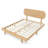 Jacella Solid Bamboo Platform Bed with Rounded Headboard & Slat Support-125069629-125069631