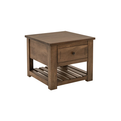 1 tiroir, 1 tablette, table de bout