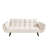 Beige 57" , Comfortable For Daily Living, Clustered Back And Seat, 3 Adjustable Postures 57 Inch Small Room, With Two , Turns Into Bed, Multiple Postures, Simple To Assemble
