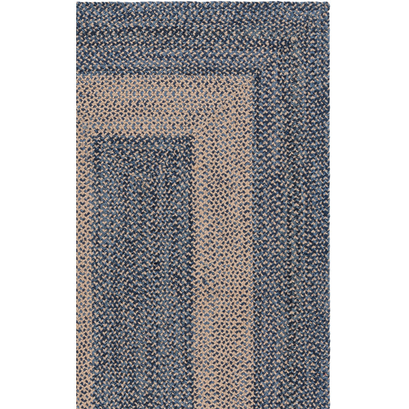 Tapis géométrique en jute tissé à la main et en coton 0,4 po Chanute, Rectangle 3 pi x 5 pi