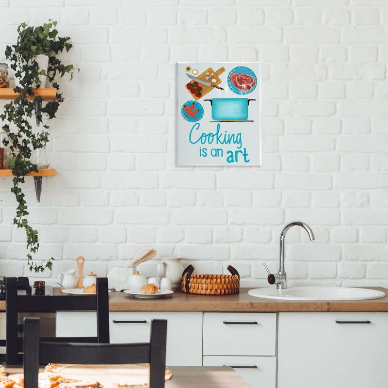 «Kitchen Is An Art», plaque murale, design par Christine Becker