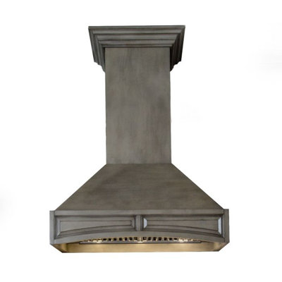30" Wood 400 CFM Ducted Wall Mount Range Hood