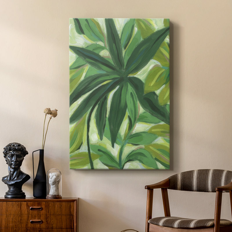 Tropical Island Leaves II - galerie sur mesure, H 48 po x l 32 po